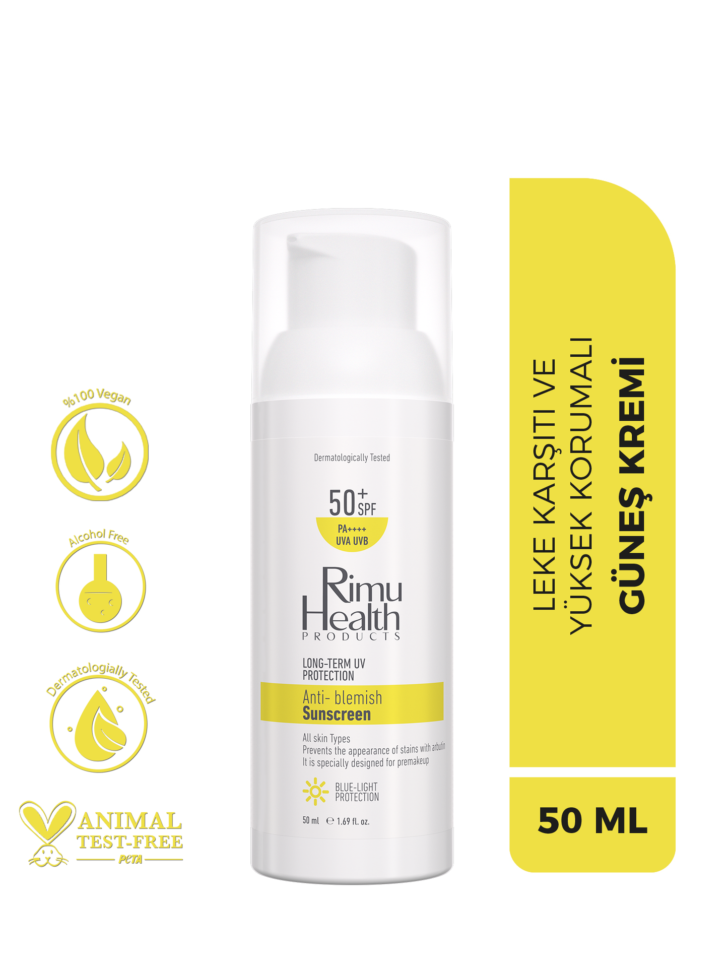 Lekeli Ciltler İçin Cilt Tonu Eşitleyici Aydınlatıcı Güneş Kremi 50 ml