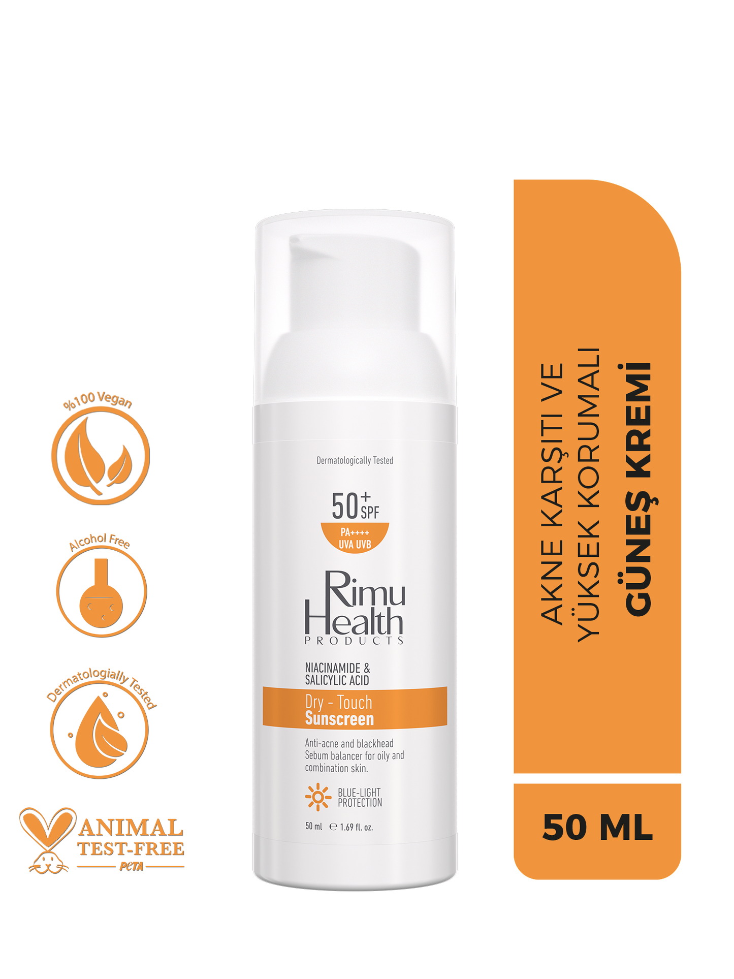 Yağlı & Karma Ciltler İçin Siyah Nokta ve Akne Karşıtı Güneş Kremi 50 ml