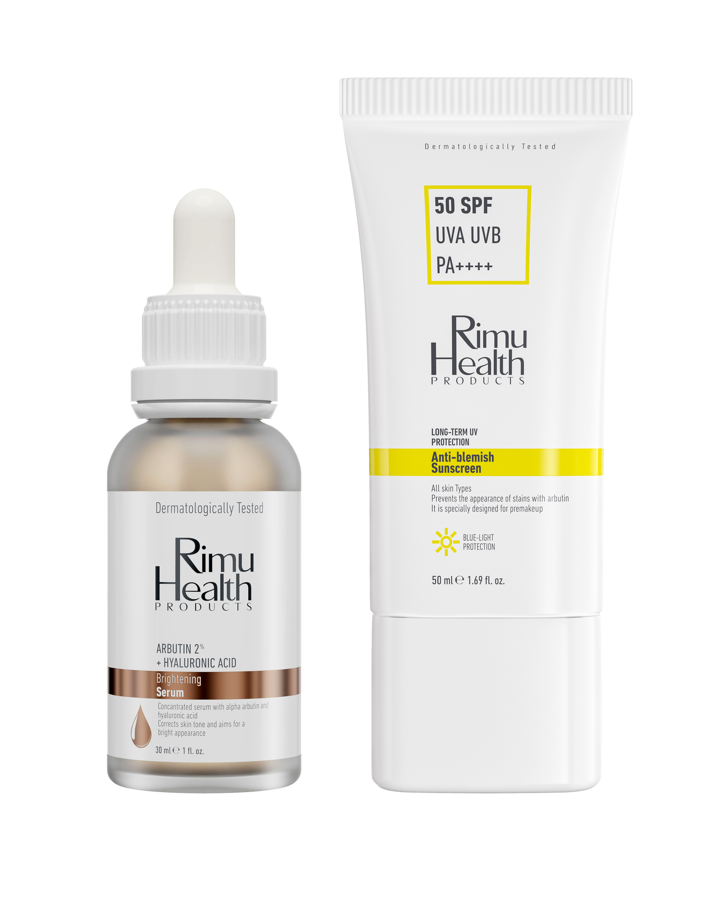 Lekeli Ciltler İçin Cilt Tonu Eşitleyici Serum ve Güneş Kremi Seti